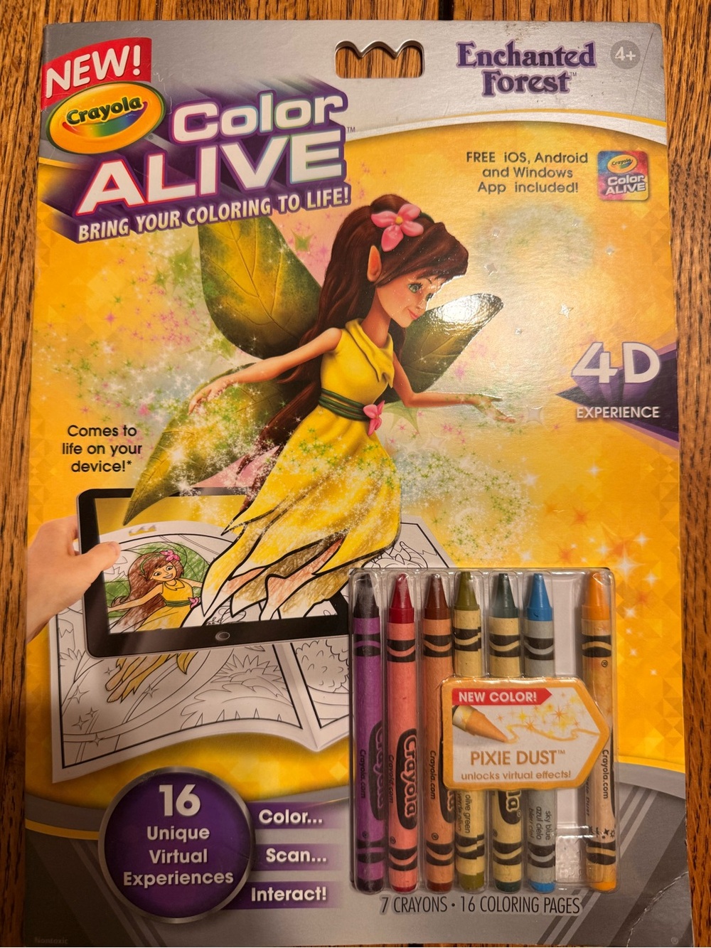 Crayola Color Alive Enchanted Forest Crayon Pack - Yellow & Pink